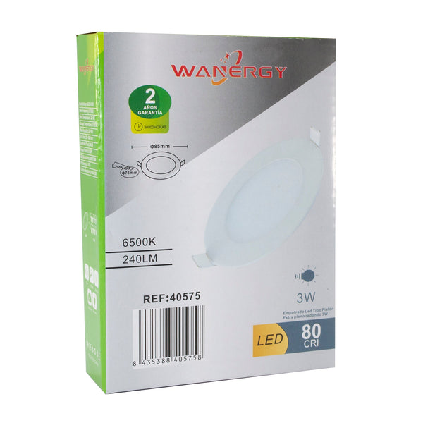 EMPOTRADO WANERGY LED 3W REDONDO 40575