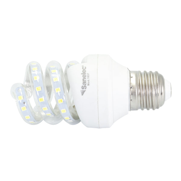 Foco Sanelec espiral led 8w luz fría mini