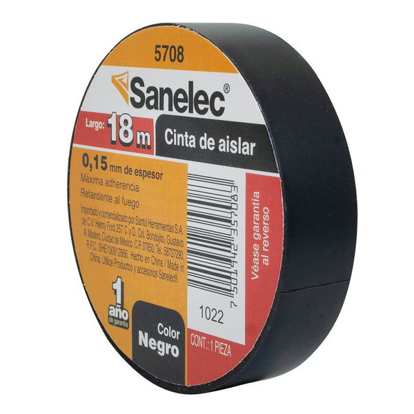 Cinta Sanelec de Aislar Negra Grande